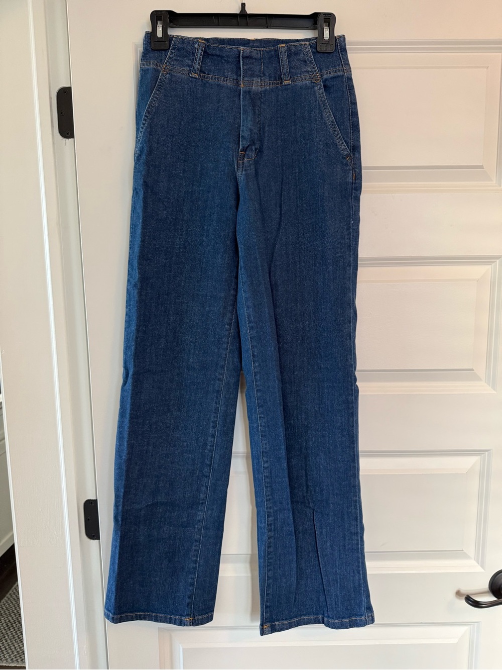NWOT Pilcro Letterpress wide-leg denim trousers